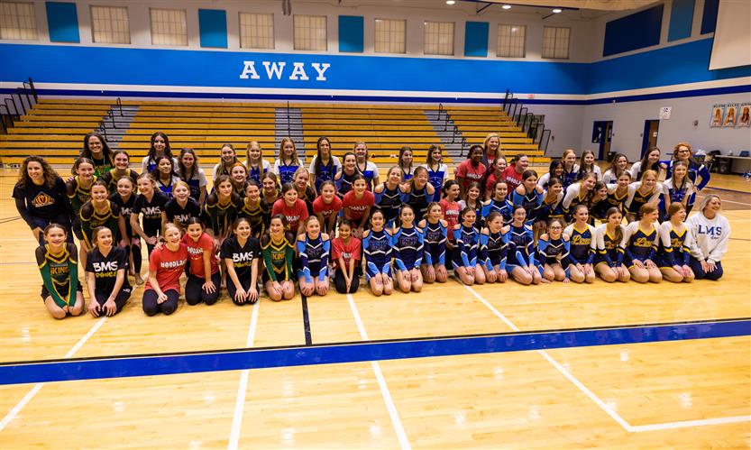 Middle school dance team performs during showcase